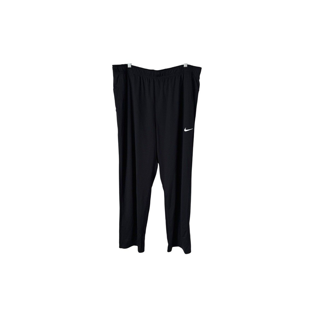 Nike Mens Black Totality Athletic Pants Dri Fit Drawstring Waist Pockets NWT 2XL - Picture 1 of 15